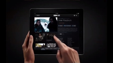 Aplicación HBO Go en un iPad