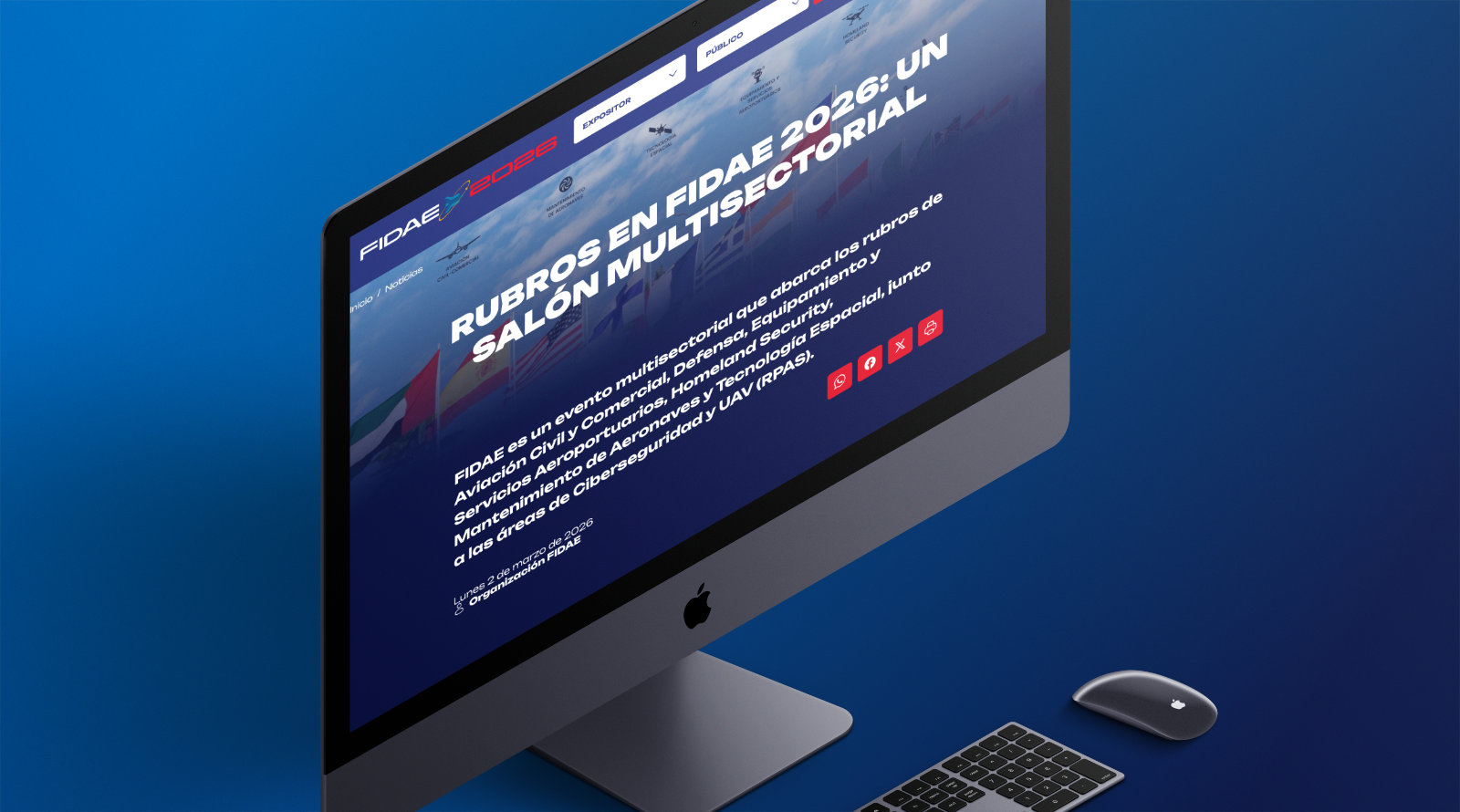 Fidae: Plataforma web para una feria de escala internacional